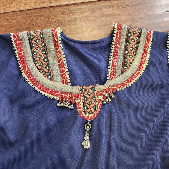 navy Indian salwar kameez - Picture 5 of 7